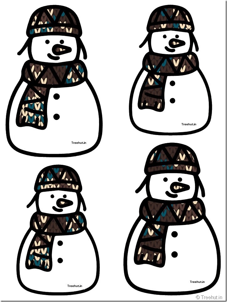 free snowman accents bulletin board decorations (27)