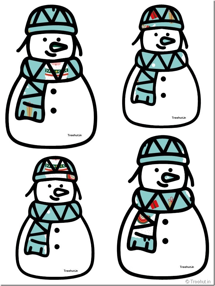 free snowman accents bulletin board decorations (35)