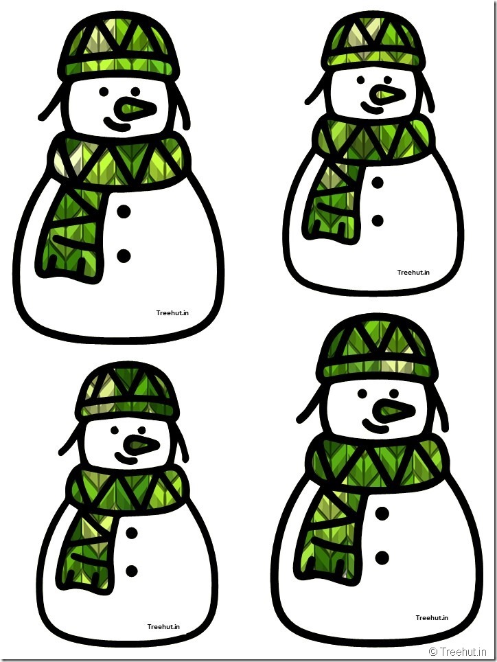 free snowman accents bulletin board decorations (4)