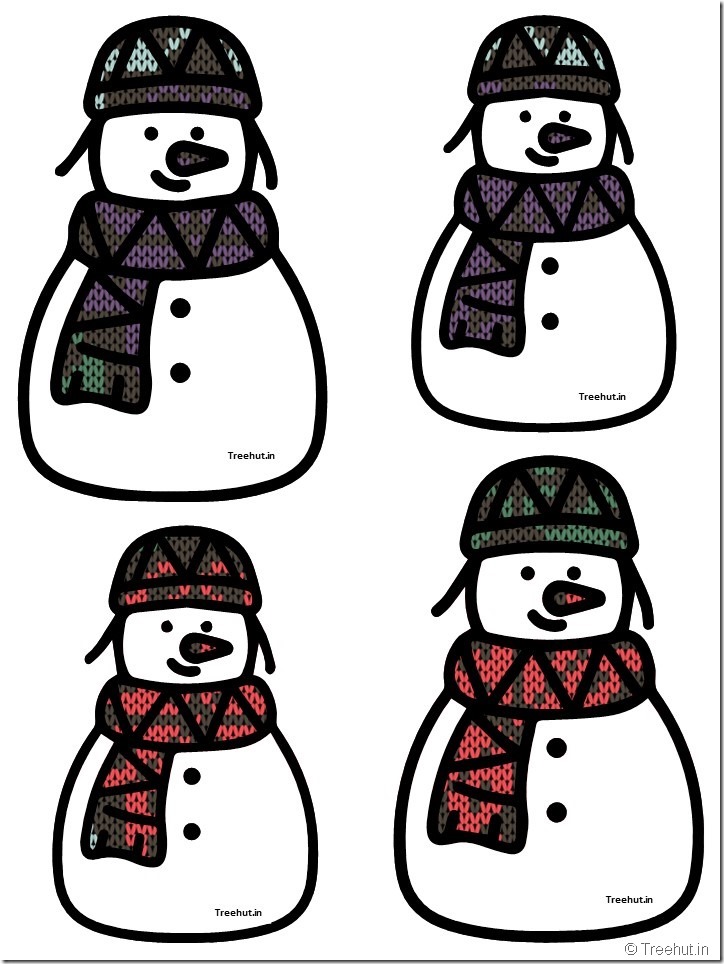 free snowman accents bulletin board decorations (46)