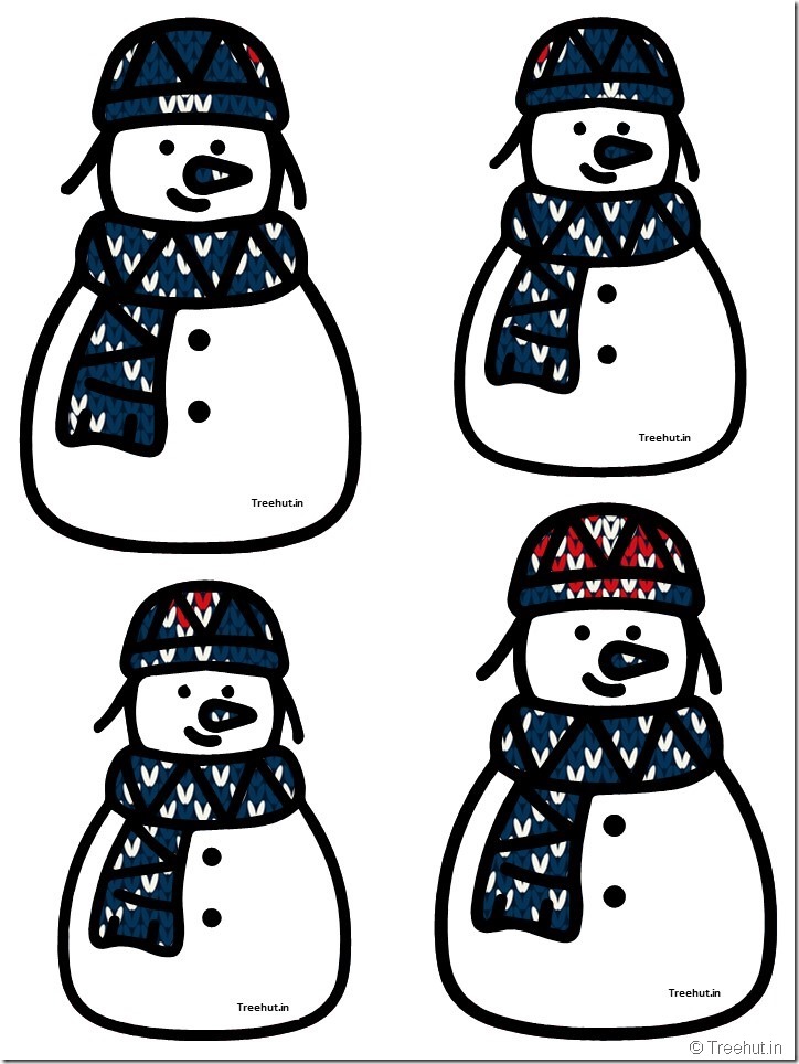 free snowman accents bulletin board decorations (5)