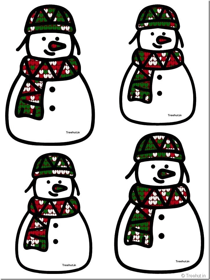 free snowman accents bulletin board decorations (8)