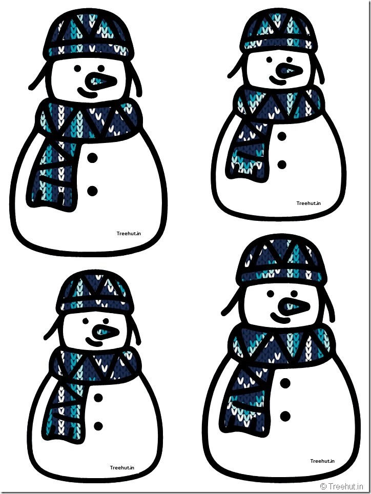 free snowman accents bulletin board decorations (9)