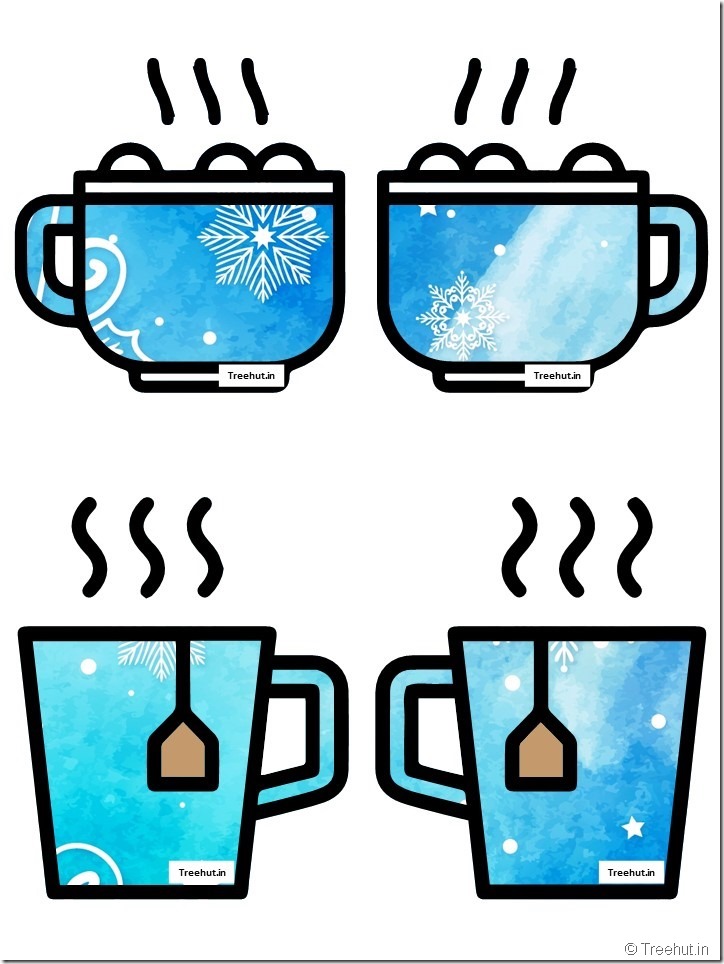 hot chocolate coffee mug winter bulletin board free accents (5)