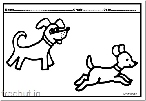 Dog and Puppy Coloring Pages (4)