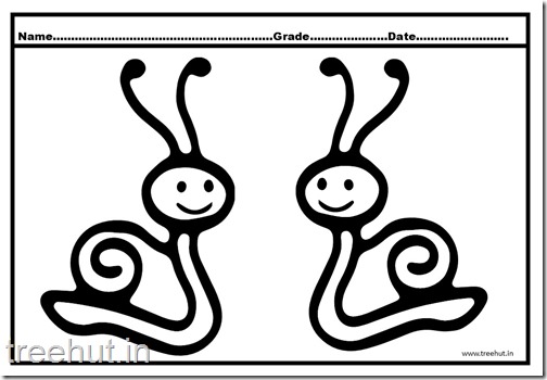 Cute Snail Coloring Pages (2)