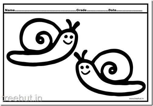 Cute Snail Coloring Pages (4)