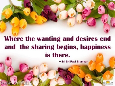 quote on happiness by-sri-sri-ravi-shankar