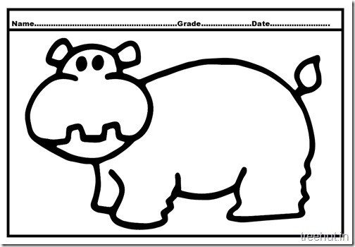 Hippopotamus Coloring Pages (4)
