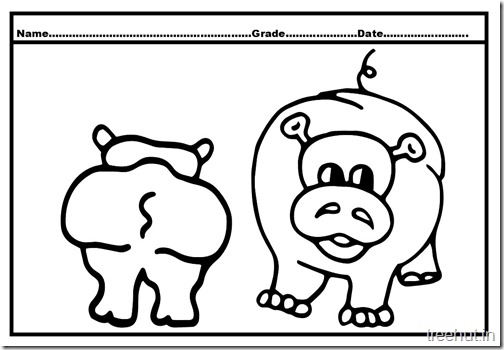 Hippopotamus Coloring Pages (5)