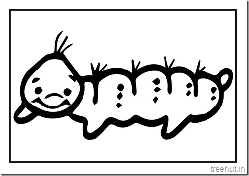 Butterfly Caterpillar Coloring Pages (1)