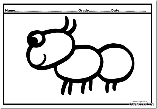 Ant Coloring Pages (2)