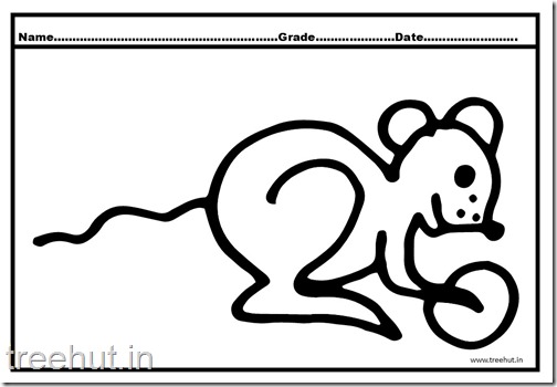 Cute Mouse Coloring Pages (1)