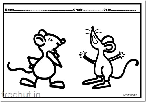 Cute Mouse Coloring Pages (2)