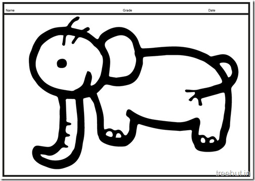 Cute baby Elephant PrintableColoring Pages (6)