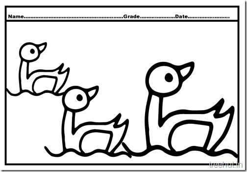 Duck Duckling Coloring Pages (4)