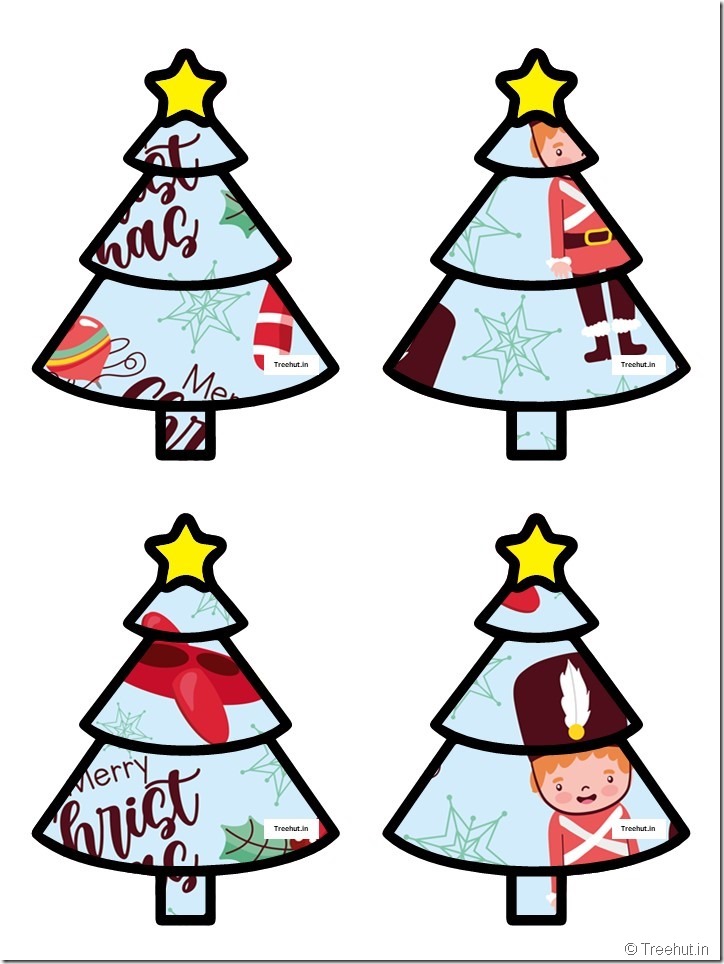 Free Christmas Tree Garland Ideas for Door Decoration (2)