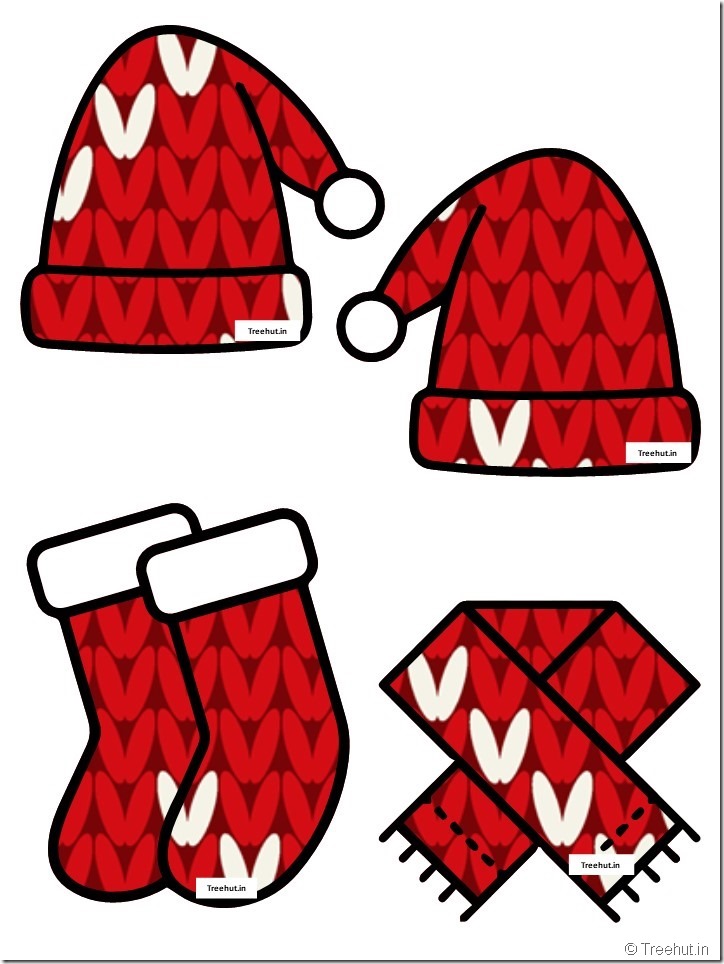 christmas  cap santa stocking accents free kindergarten  winter bulletin board (23)