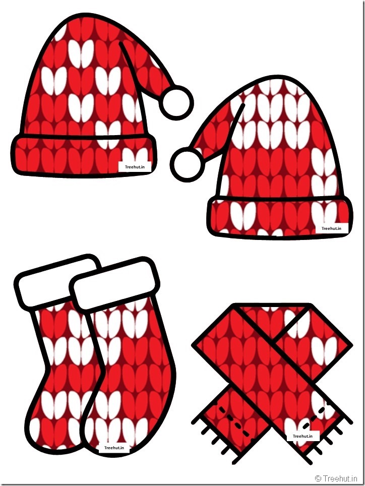 christmas  cap santa stocking accents free kindergarten  winter bulletin board (30)