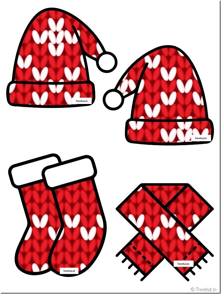 christmas  cap santa stocking accents free kindergarten  winter bulletin board (33)