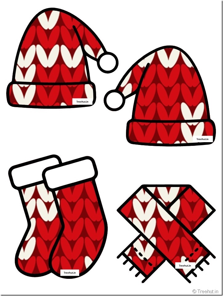 christmas  cap santa stocking accents free kindergarten  winter bulletin board (40)