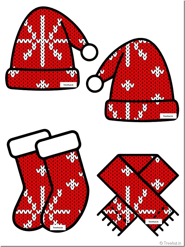 christmas  cap santa stocking accents free kindergarten  winter bulletin board (50)