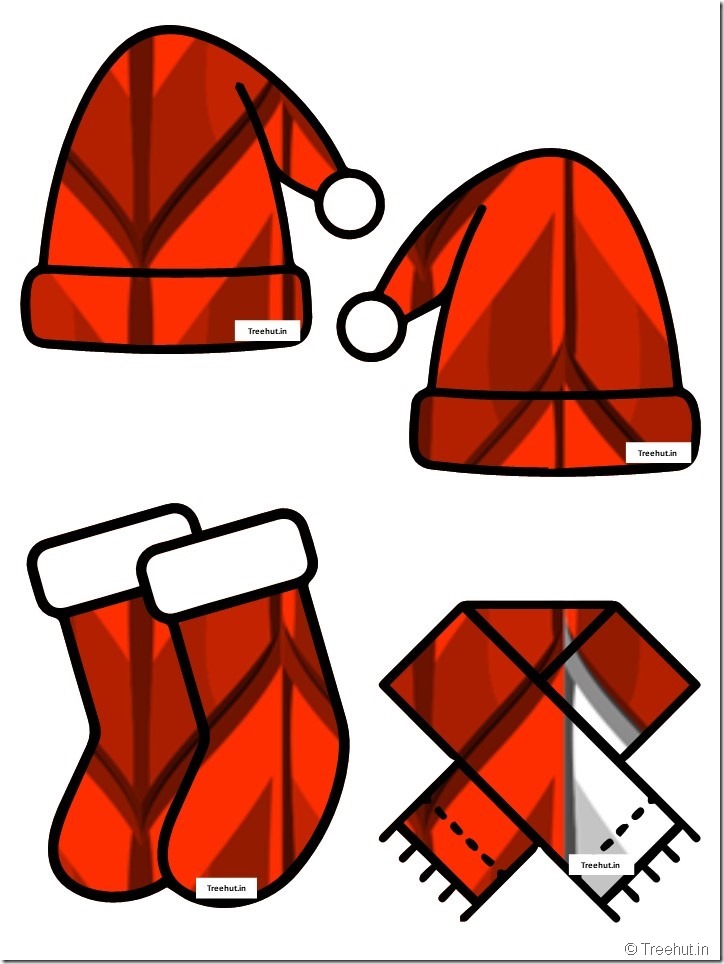 christmas  cap santa stocking accents free kindergarten  winter bulletin board (7)