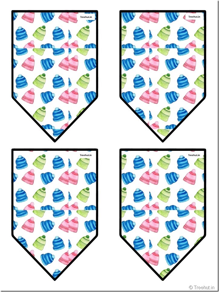 christmas winter classroom free decoration pennant bunting (10)