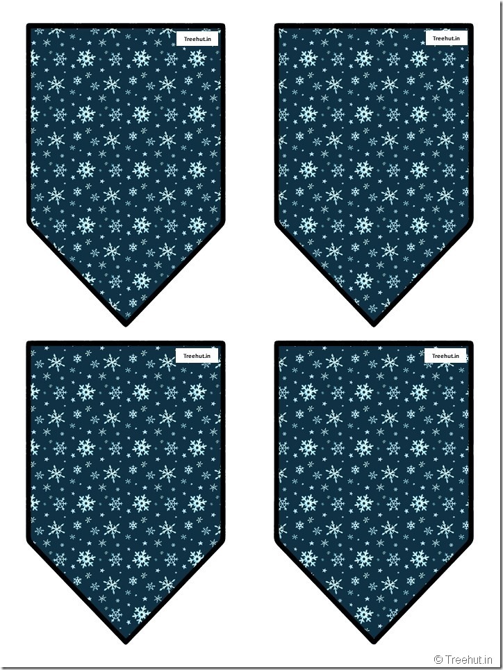 christmas winter classroom free decoration pennant bunting (11)