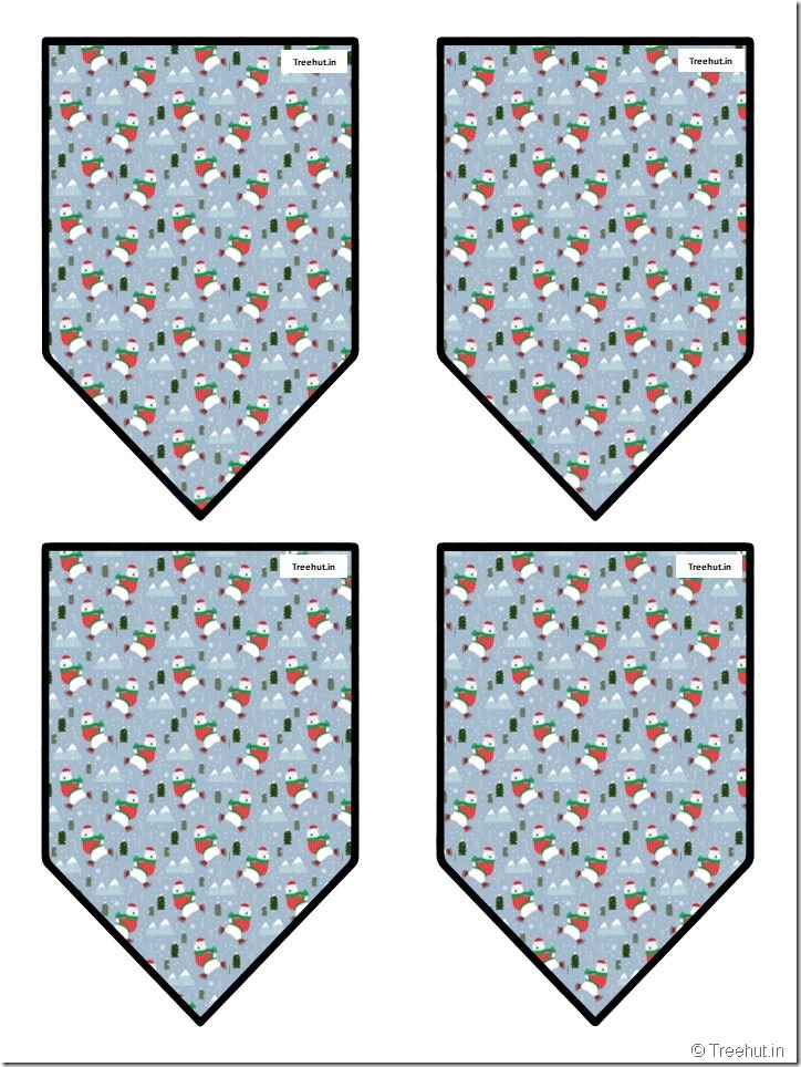 christmas winter classroom free decoration pennant bunting (45)