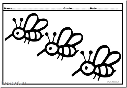 Bee Coloring Pages (4)