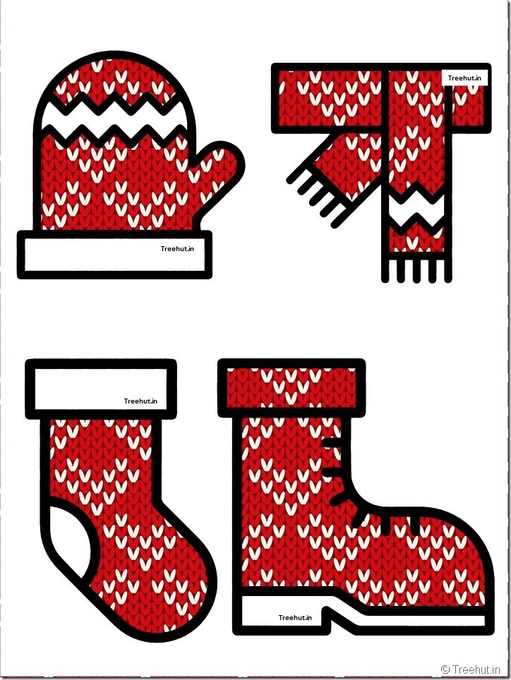 free christmas winter clothes bulletin board accents (22)