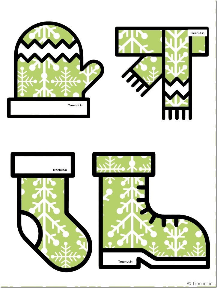 free christmas winter clothes bulletin board accents (26)