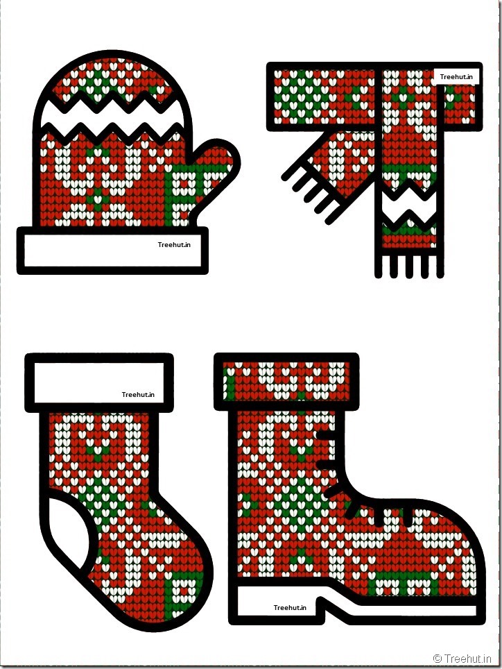 free christmas winter clothes bulletin board accents (27)