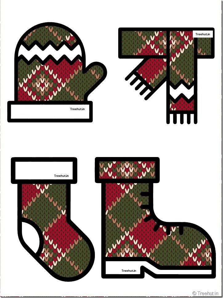 free christmas winter clothes bulletin board accents (35)