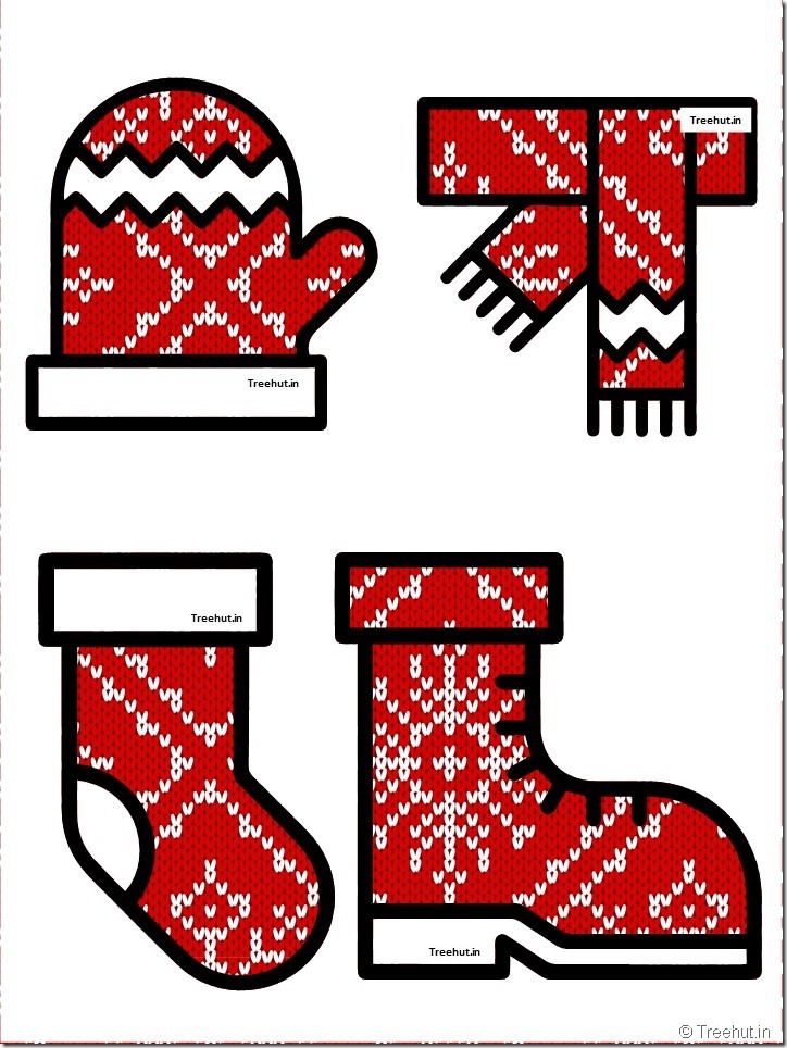 free christmas winter clothes bulletin board accents (43)