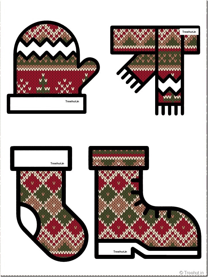free christmas winter clothes bulletin board accents (47)