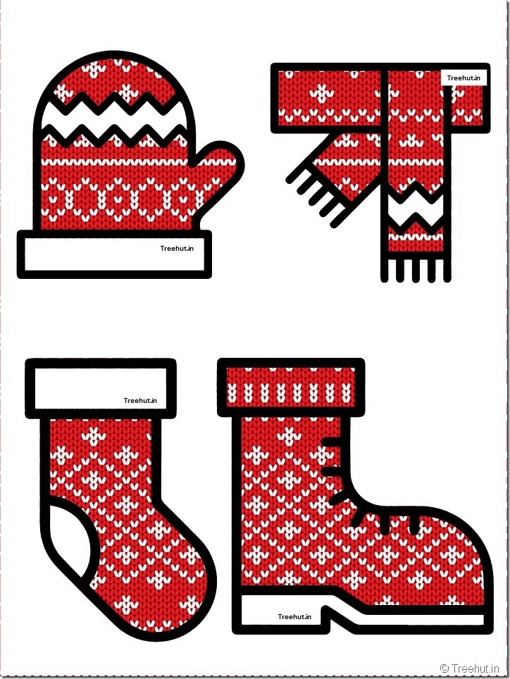 free christmas winter clothes bulletin board accents (49)