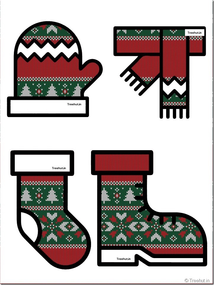 free christmas winter clothes bulletin board accents (58)