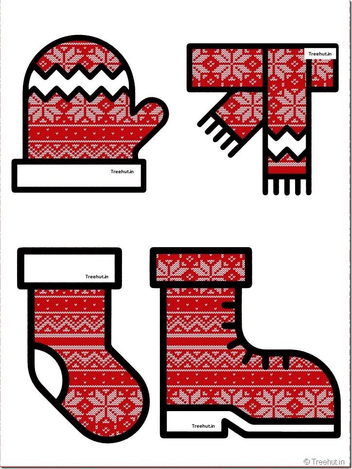 free christmas winter clothes bulletin board accents (9)