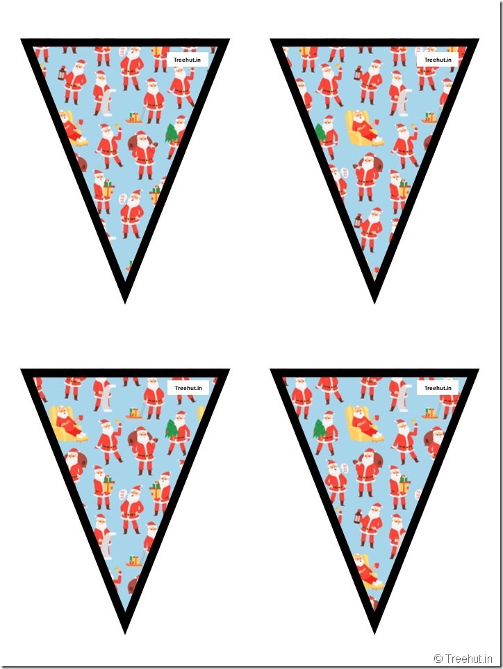 51 Free Christmas Bunting Pennant, Classroom Decoration (10)