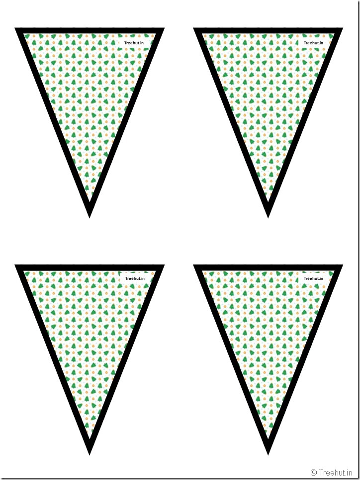 51 Free Christmas Bunting Pennant, Classroom Decoration (18)
