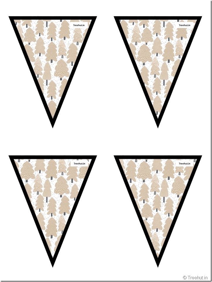 51 Free Christmas Bunting Pennant, Classroom Decoration (19)