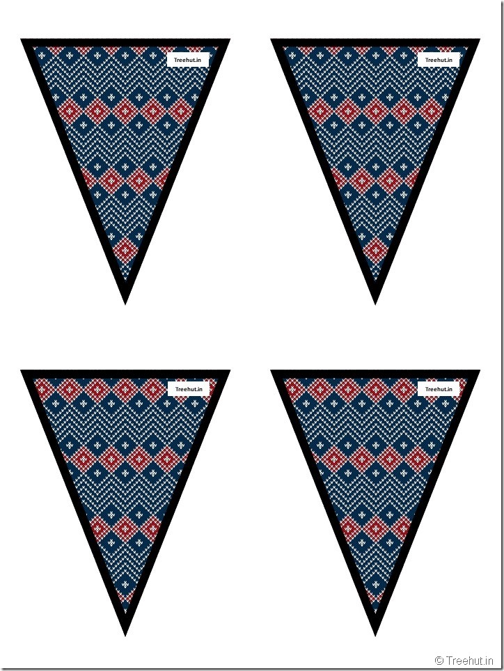 51 Free Christmas Bunting Pennant, Classroom Decoration (22)
