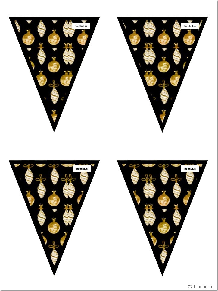 51 Free Christmas Bunting Pennant, Classroom Decoration (3)