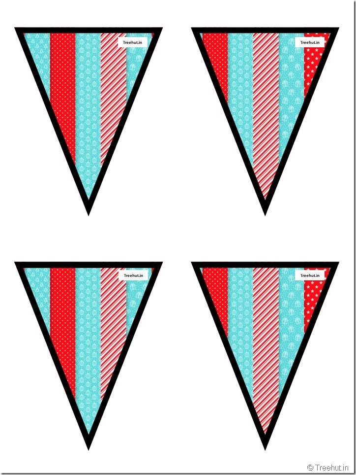 51 Free Christmas Bunting Pennant, Classroom Decoration (35)