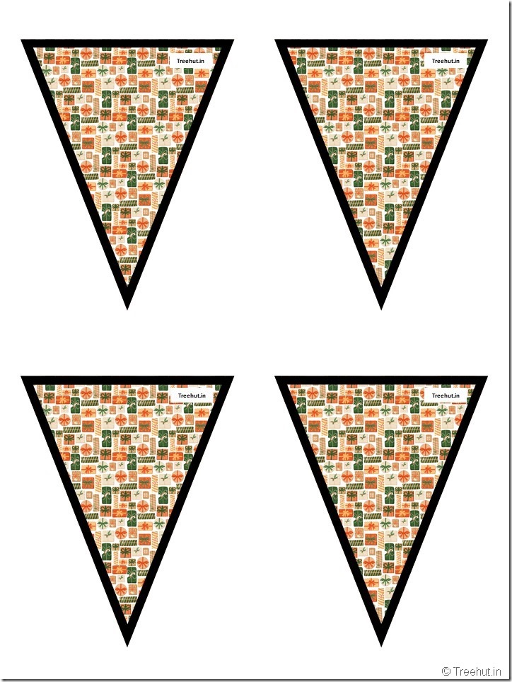 51 Free Christmas Bunting Pennant, Classroom Decoration (36)