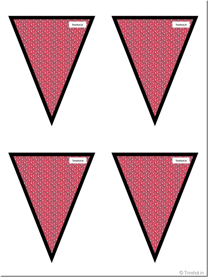 51 Free Christmas Bunting Pennant, Classroom Decoration (47)
