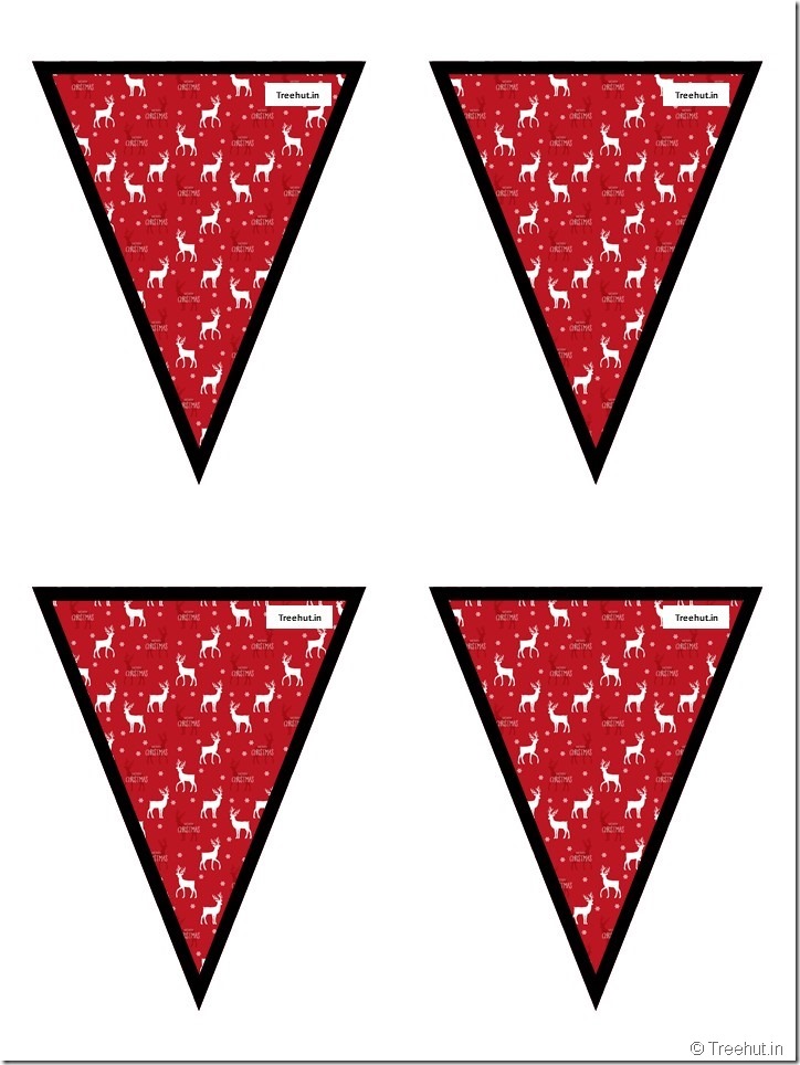 51 Free Christmas Bunting Pennant, Classroom Decoration (8)