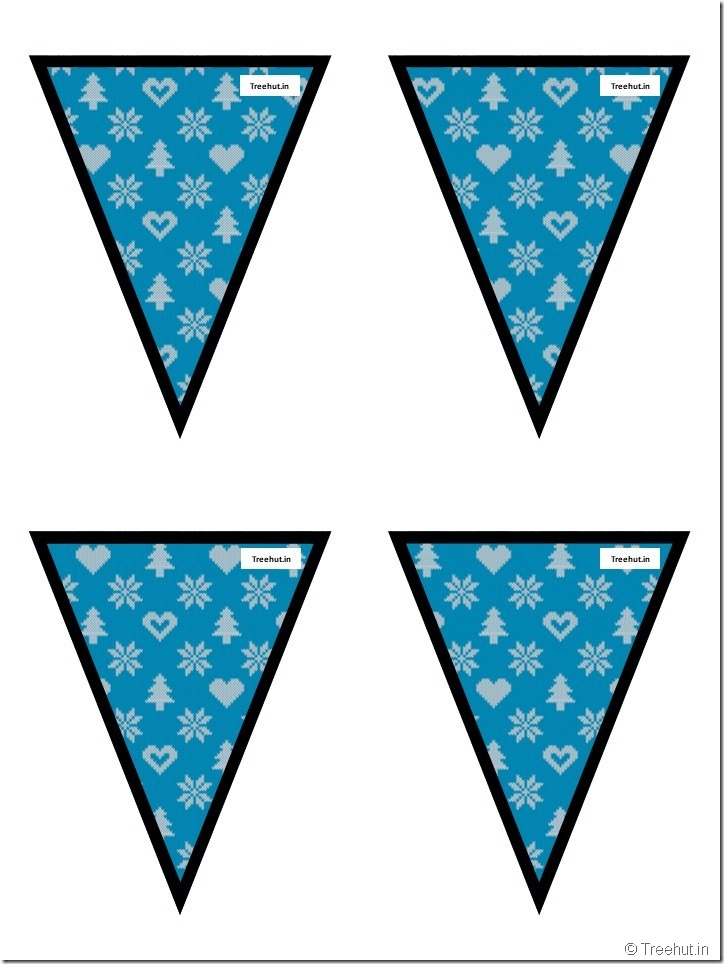 51 Free Christmas Bunting Pennant, Classroom Decoration (9)